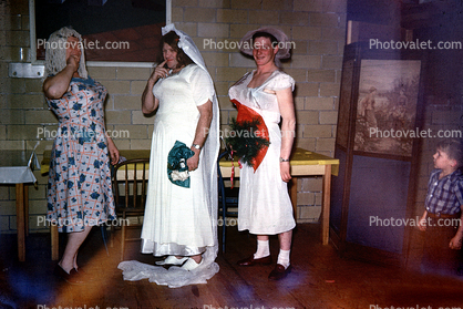 Wedding Dress, Crossdresser, Boys in Drag, Humor, 1960s