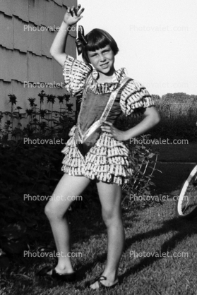 Little Girl in Frilly Dress, 1930s