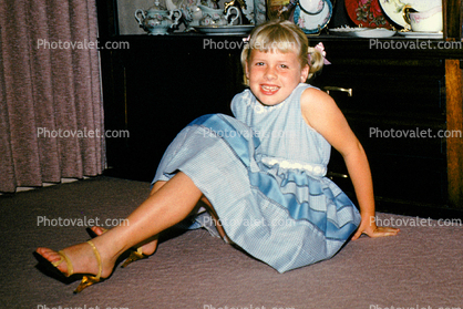 Playing Dress-Up, Girl, High Heels, 1960s