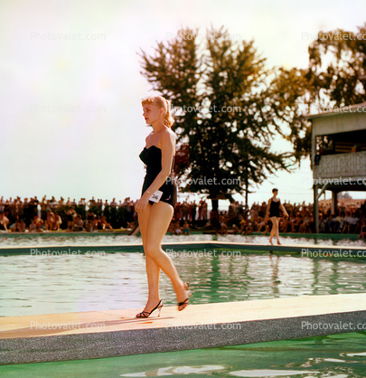 Swimsuit Pageant, swimsuit, 1950s