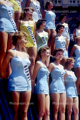Bathing Beauties, Swimsuit Contest, Miss Universe Pageant, Long Beach, California