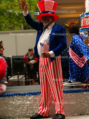 Uncle Sam, Memorial Day Parade, 2005
