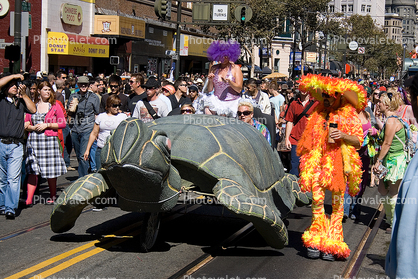 Turtle, Love Fest 2008, Parade, Market Street