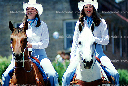 Cowgirls, Point Reyes Station July 4th Parade, Point Reyes Station, July 4th Parade, Marin County