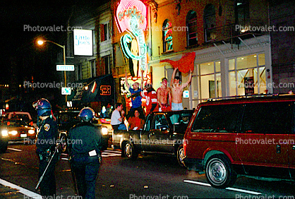 49'r superbowl victory, Broadway Street, celebration, car, automobile, vehicle