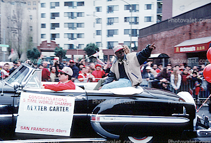Dexter Carter, 49'r superbowl victory parade, Market Street, Car, automobile