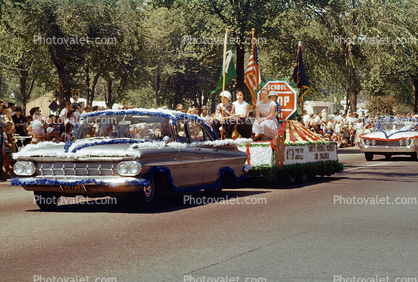 1959 Chevy Impala, Independence Day Parade, float, 1950s
