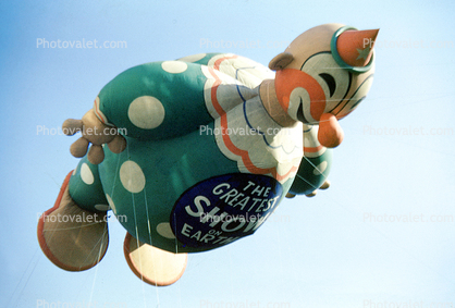 The Greatest Show on Earth, Clown Balloon, float, Macy's Thanksgiving Day Parade, 1951, 1950s