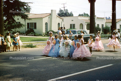 Girls, ladies, Formal Dress, 1950s