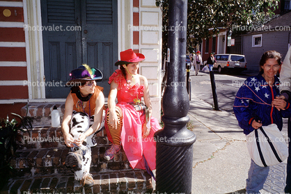 Pink Cowgirl, Hats, Mardi Gras, Carnival, French Quarter