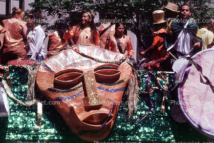 Aztec Mask, Lesbian Gay Freedom Parade, Market Street