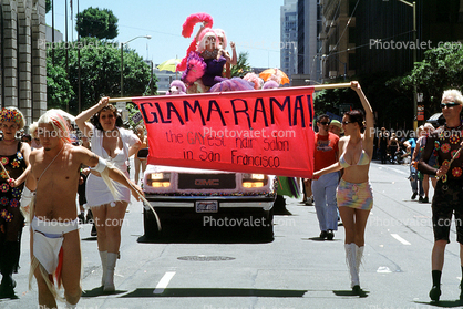 Diaper, Glama-Rama Banner, Lesbian Gay Freedom Parade, Market Street