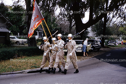 ROTC, Color Guard, Lakeland Parade, 1950s