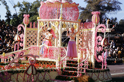 I Dream of Jeanie, pink Dress, Woman, float, January 1961, 1960s