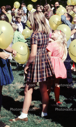 Helium Balloons, Yellow Smiling Balloons, 1960s