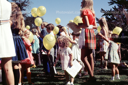 Yellow Smiling Balloons, 1960s