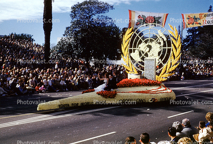 Youth for World Peace, Oddfellows, United Nations, Rose Parade, Pasadena, 1960s