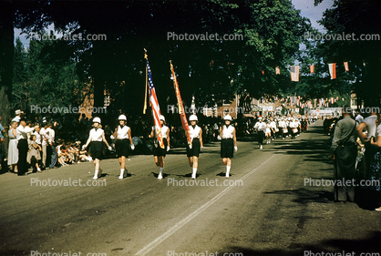 Erie County, Color Guard, Marching Band, 1950s