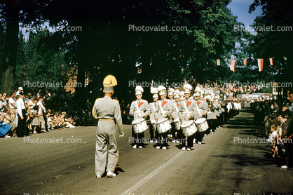 Drum Corps, Marching Band, 1950s, Erie County