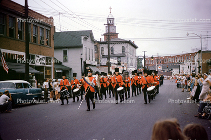 Marching Band, Drum Corps, 1950s