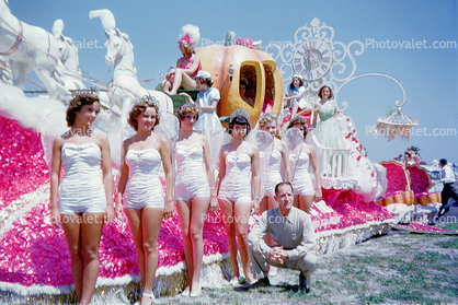 Cinderella, Pumpkin Carriage, Festival of States, Saint Petersburg, Florida, 1950s