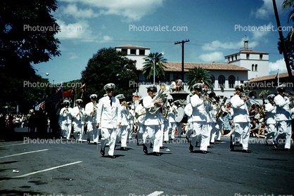 Marching Band, King Kamehameha Day Parade, June 11 1963, 1960s