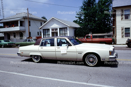 Cadillac, car, automobile, vehicle, Sulfer Springs Sesquicentennial Parade, Tiro-Auburn, Ohio, July 1983, 1980s