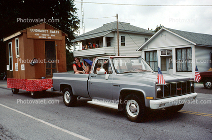 GMC Pickup Truck, Luidhardt Sales, Bucyrus, Sulfer Springs Sesquicentennial Parade, Tiro-Auburn, Ohio, July 1983, 1980s
