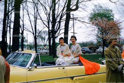Lady, Cars, 1950s