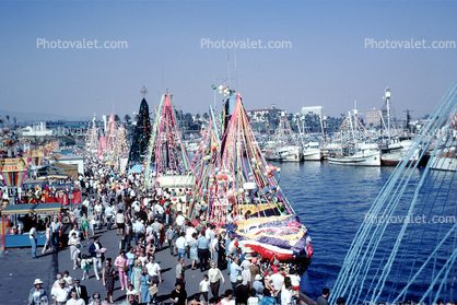 Docks, Fishermen's Fiesta, San Pedro, 1967, 1960s