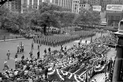 General Douglas A MacArthur, Parade, New York City, Soldiers Marching, April 20, 1951, 1950s