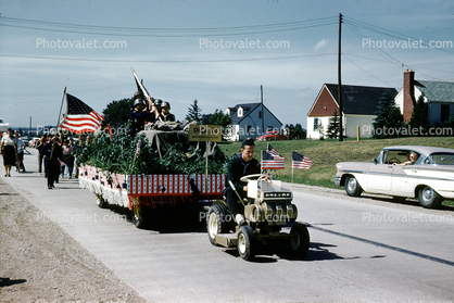 Cub Scout Pack 531, Franklin 4th of July Parade, car, automobile, vehicle, Summertime, 1962, 1960s