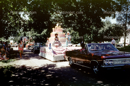 Chevy Impala Car, Birthday Cake Float, September 1968, 1960s