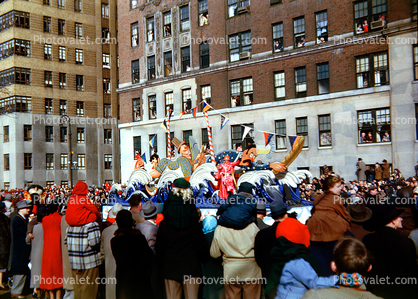 People Crowds, Macy's Thanksgiving Day Parade, 1950s