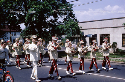 Marching Band, Trombone, Brass Instruments, June 1965, 1960s