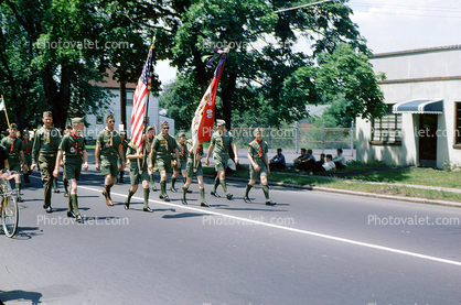 Boy Scouts Color Guard, June 1965, 1960s