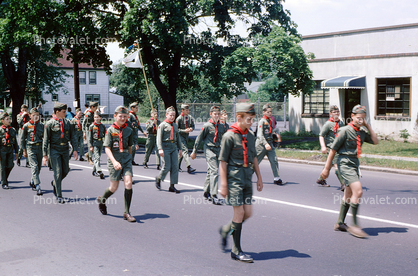 Boy Scouts Marching, June 1965, 1960s