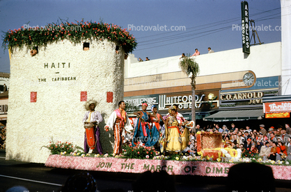 Haiti Float, March of Dimes, 1954, 1950s