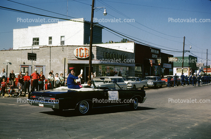 1964 Pontiac Lemans Car, Woman, IGA Foodliner, Harrison, 1960s