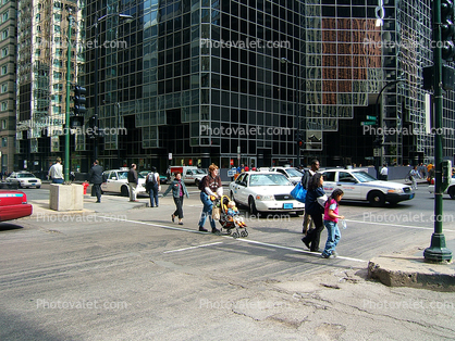 Crosswalk, Taxi Cab, Ford, Woman, cars, automobiles, vehicles