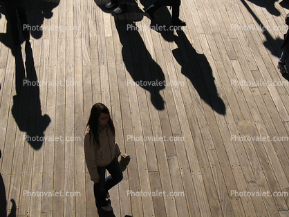 People Shadow, crowded, Fishermans Wharf