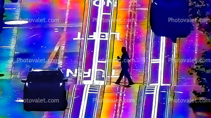 California Street Cable Car Tracks, Nob Hill, Purple Streets from the Purple Rain as a tribute to Prince, Paintography
