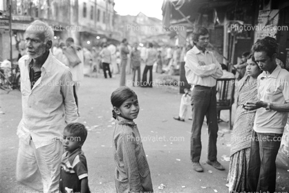 Man, Boy, Girl, Mumbai (Bombay), India