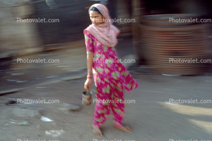 Woman, Saree, Mumbai