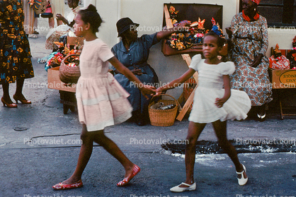 Girls, Sisters, Jamaica, 1964, 1960s