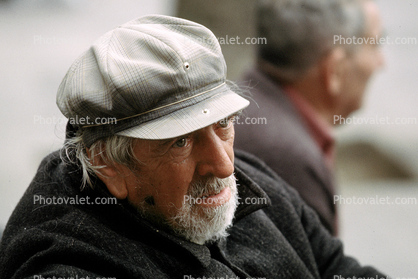 Man wearing  a Hat, Beard, Nose, Barcelona, Spain