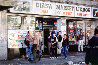 Diana Market and Liquor Store, sidewalk