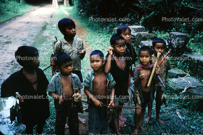 Children, Saigon Vietnam, September 1962, 1960s