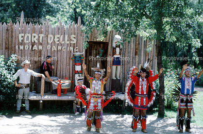 Fort Dells Indian Dancing, Fort Dells, August 1968, 1960s