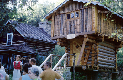 Log Fort, Fort Dells, Log House, August 1968, 1960s